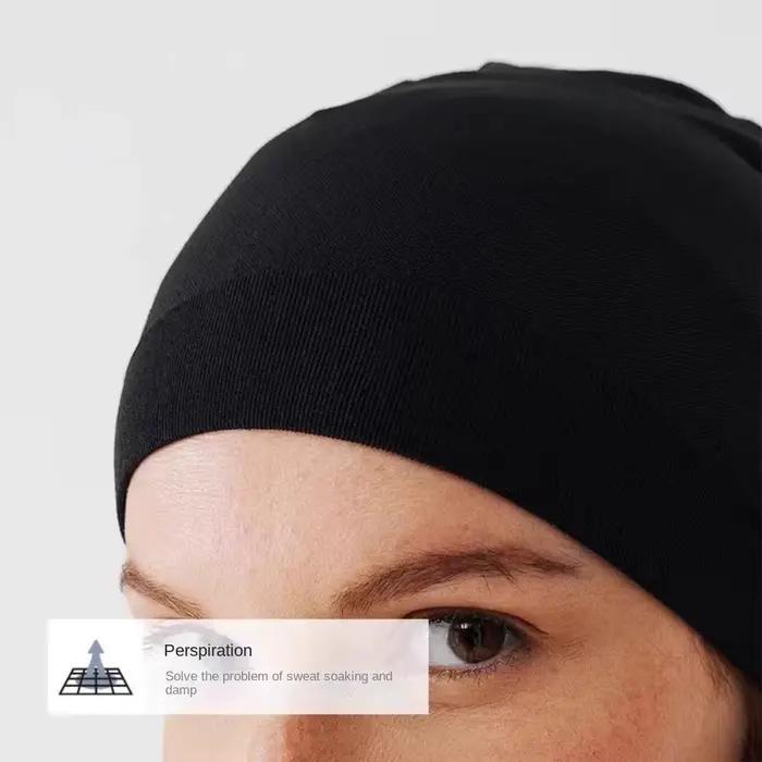 Skullcaps hiver course chapeaux plus chaud couleur unie Sport casquette course hiver Absorption de la sueur coupe-vent Sport Bonnet hiver automne