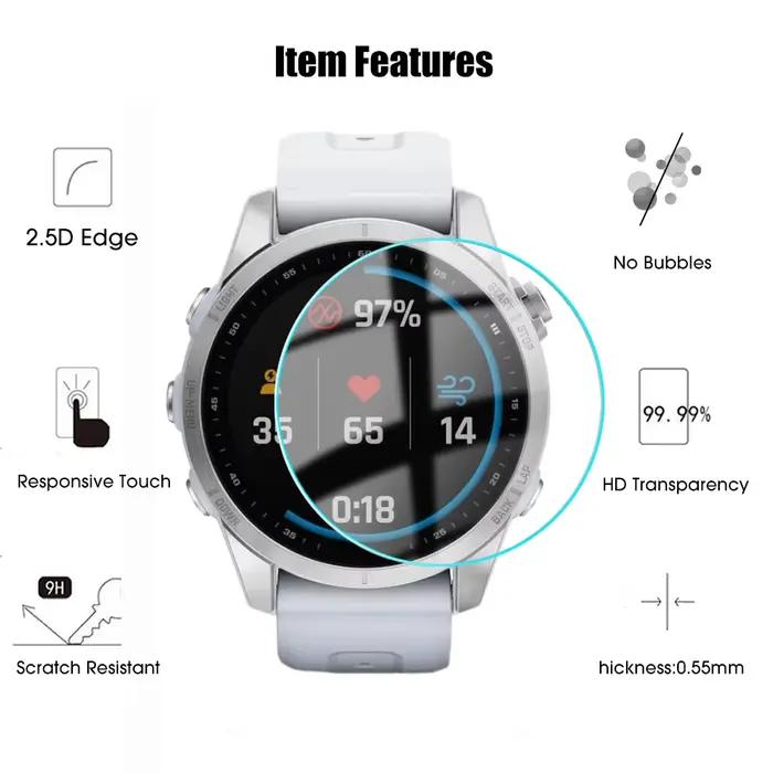 1 à 5 pièces de protections d'écran pour Garmin Fenix ​​8 7 6 X S Pro