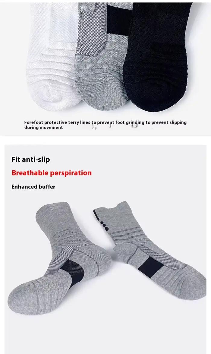 Chaussettes de sport à tube moyen pour hommes
