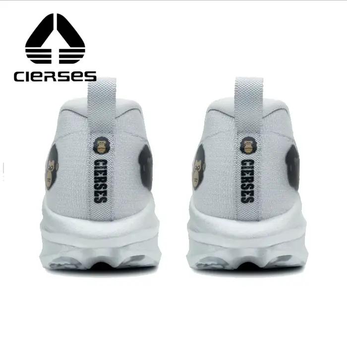 Chaussures de course à coussin d'air CIERSES avec plaque en carbone pour une forte absorption des chocs et une stabilité