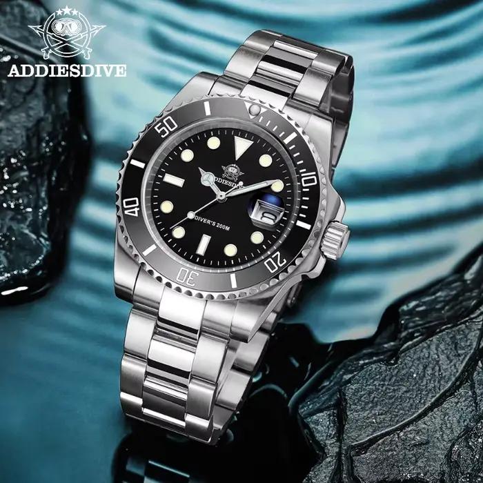 ADDIESDIVE montre en acier inoxydable