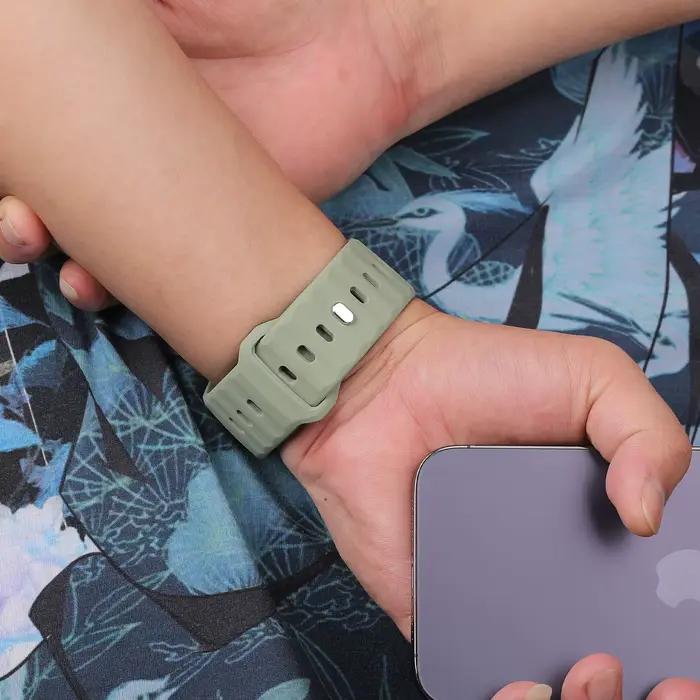 Bracelet en Silicone pour Apple watch ultra 2 3 bandes 49mm 45mm 44mm 42mm 46mm accessoires