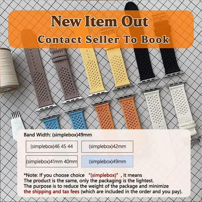Kebitt Tricot Single Tour Bleu Jean Bracelet pour Iwatch Ultra 3 2 Apple Watch 11 10 9 8 7 6 Se 3 42mm 46mm 41 45 49MM