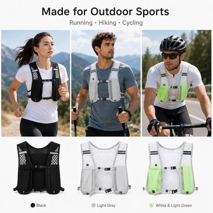 Gilet de course léger pour hommes et femmes