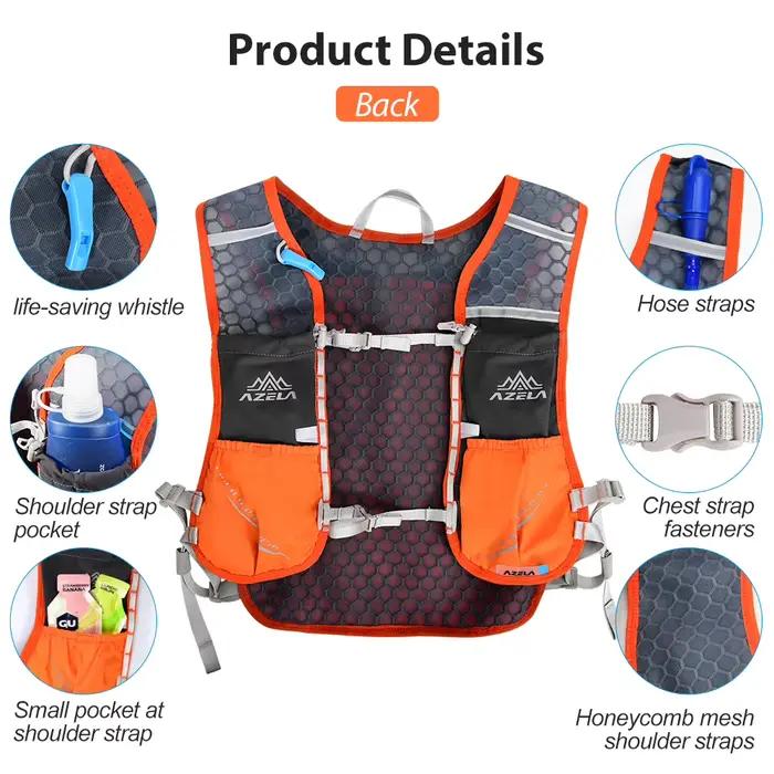 Gilet d'hydratation sac à dos de course léger