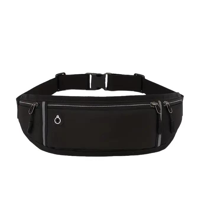 Sac banane unisexe pour sports de plein air, sac de taille pour écouteurs, idéal pour les voyages, la course et le shopping, rangement pratique pour téléphones et clés