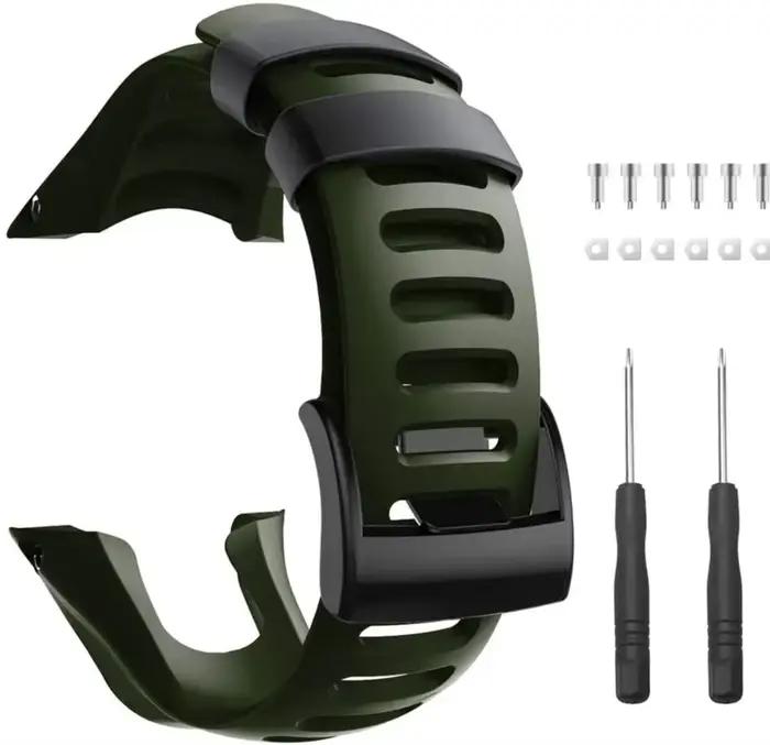Bracelet de montre en TPU Compatible pour les bracelets Suunto Core Bracelet de remplacement en TPU de qualité pour accessoires de montres intelligentes Suunto Core