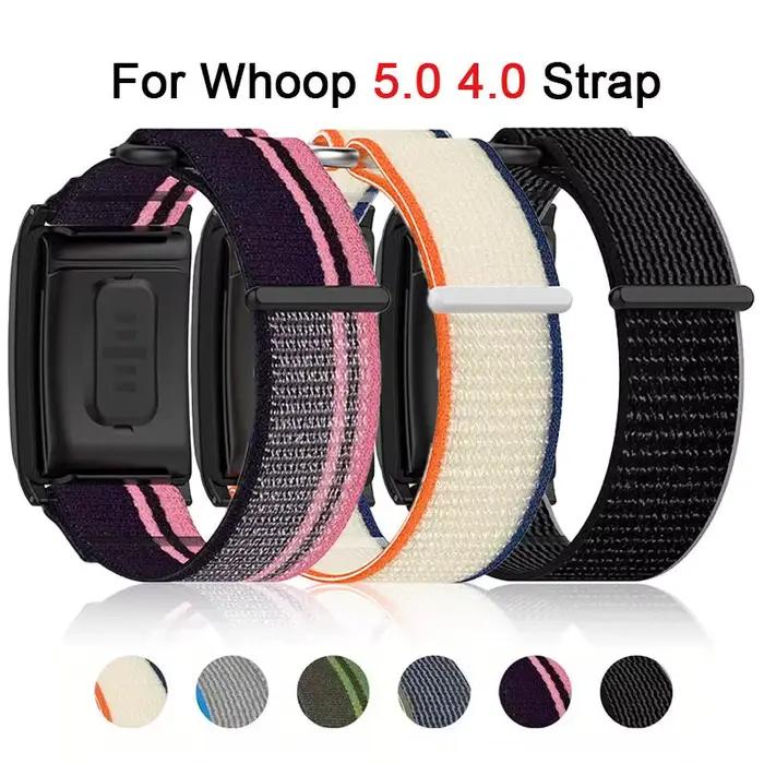 Bande de Sport en Nylon pour bracelets Whoop 5.0 bracelet de montre intelligente extensible correa remplacement de
