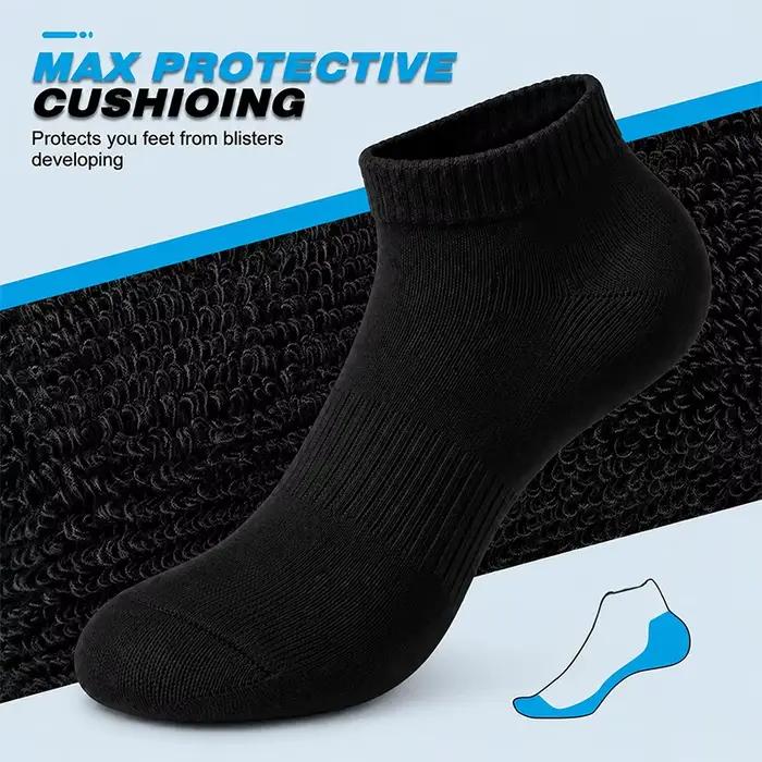 5/10 paires de chaussettes de sport rembourrées pour hommes