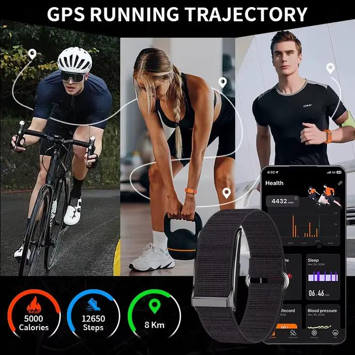 LIGE-Montre intelligente de sport sans écran, autonomie de 20 jours, autonomie de 24 heures, surveillance de la pression artérielle en oxygène dans le sang, bracelet intelligent, 2025