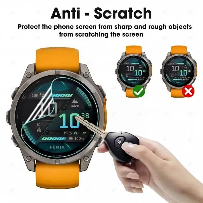 Protecteur d'écran pour Garmin Fenix 8 7X 7 7S 6X 6 6S Pro 5X 5 5S Plus