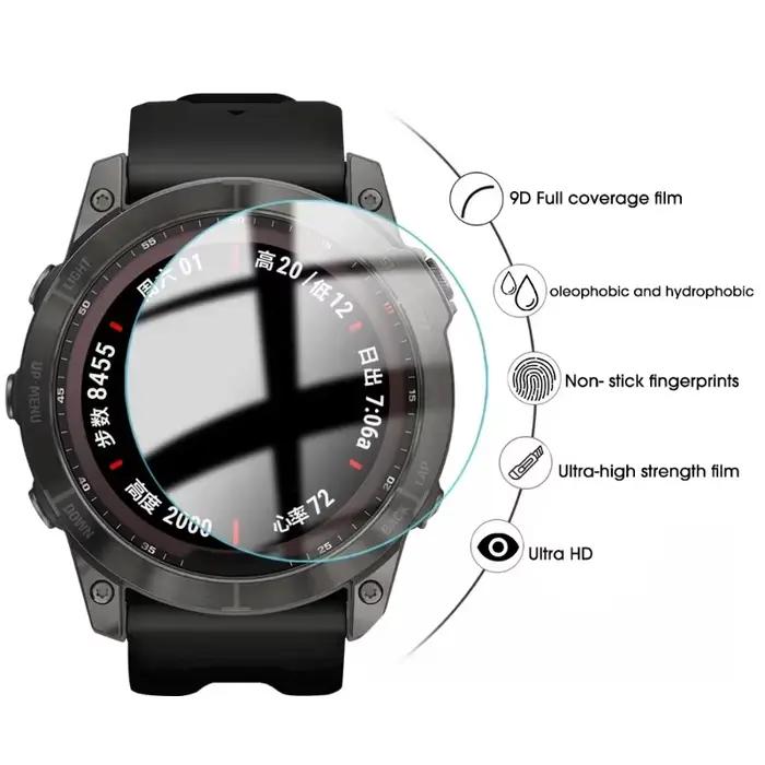 Verre trempé 9H pour Garmin Fenix 7S 7X 6S 6X Pro Sapphire 5S Film anti-rayures protecteurs d'écran HD pour accessoire