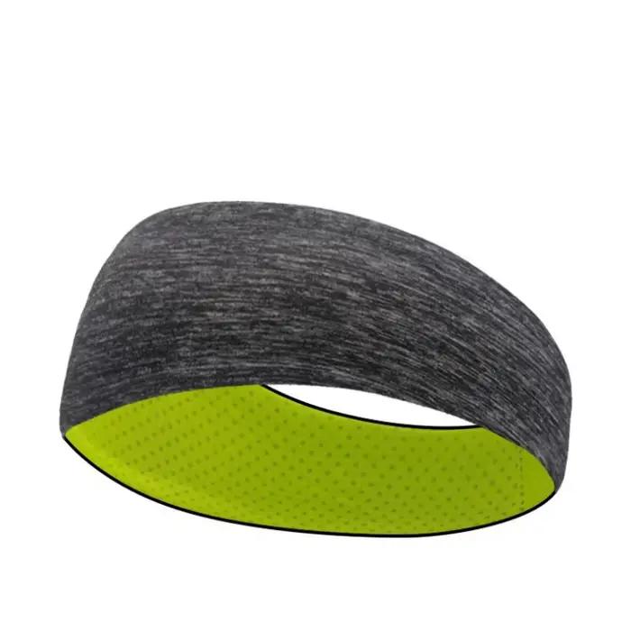 Bandeau de sport avec Logo personnalisé, Double bandeau Anti-transpirant respirant, Yoga, course à pied, Fitness, foulard à capuche élastique en perspirant