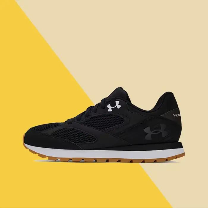 Under Armour Jogger Chaussures de course basses minimalistes, polyvalentes, confortables, douces et respirantes pour hommes, noir 3028387-001