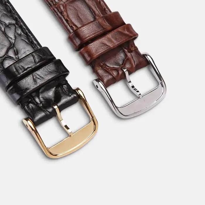 Bracelet de montre en cuir véritable pour accessoires Longines bracelets