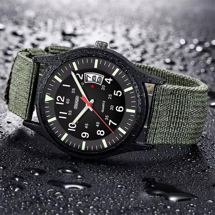 Reloj zones bre-Montre-bracelet militaire en nylon pour homme