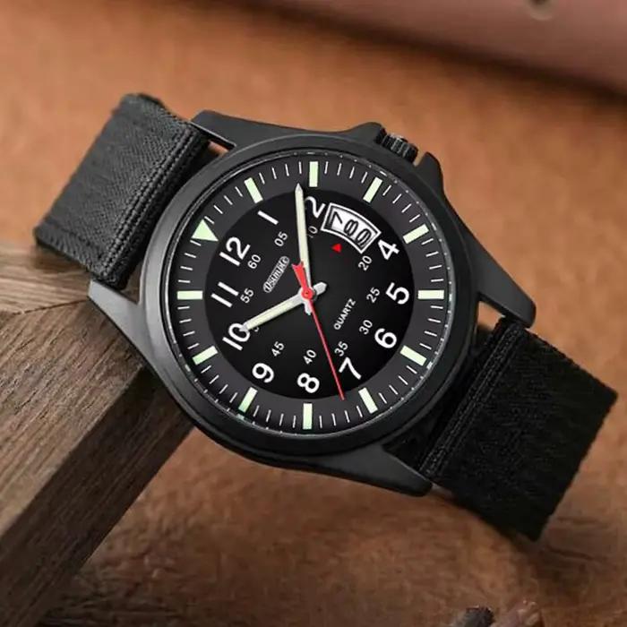 Reloj zones bre-Montre-bracelet militaire en nylon pour homme
