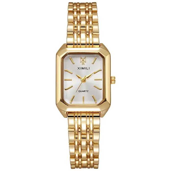 UTHAI W124 mode femmes montre carré affaires lumière luxe en acier inoxydable