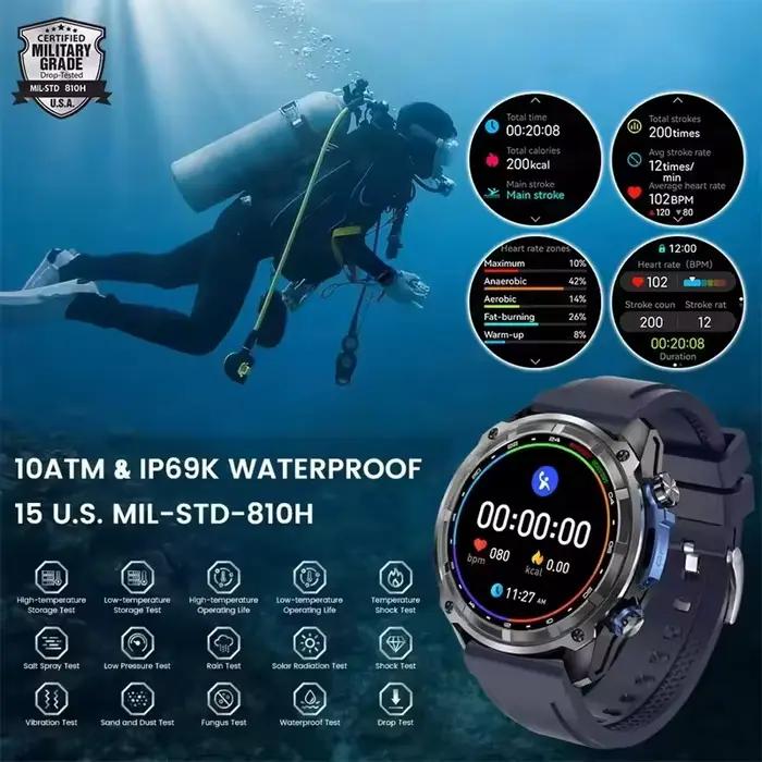 Montre connectée GPS pour hommes