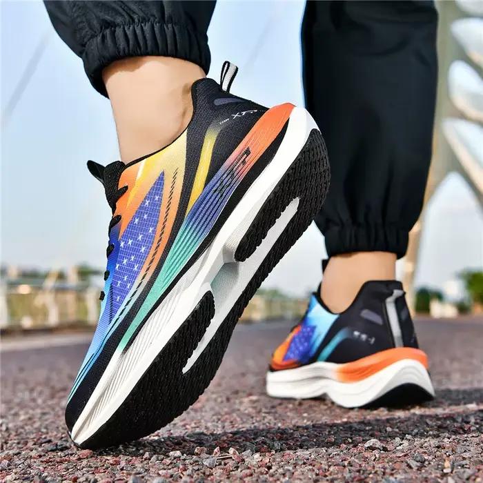 Chaussures de course amortissantes homme 2026 baskets athlétiques légères décontractées sport antidérapantes activités plein air marche