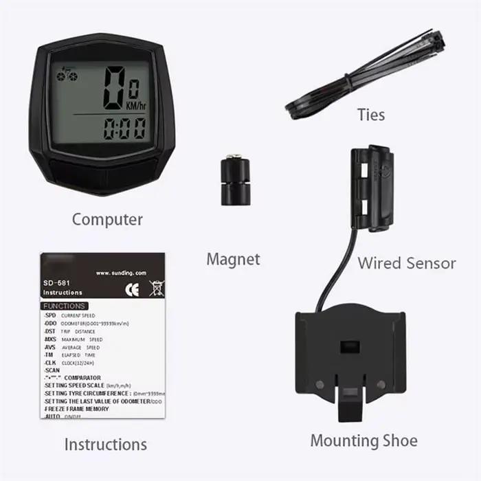 Chronomètre filaire pour vélo