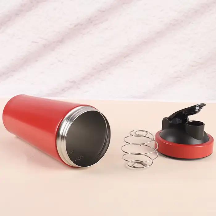 Bouteille Shaker de poudre de protéines en acier inoxydable