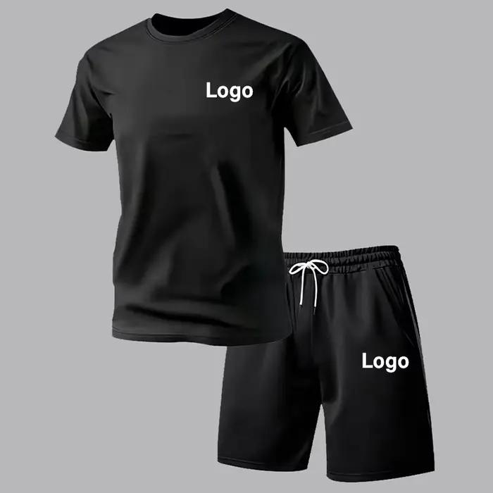 Ensemble de sport personnalisable t-shirt et short léger et respirant pour hommes styles décontractés occasions quotidiennes