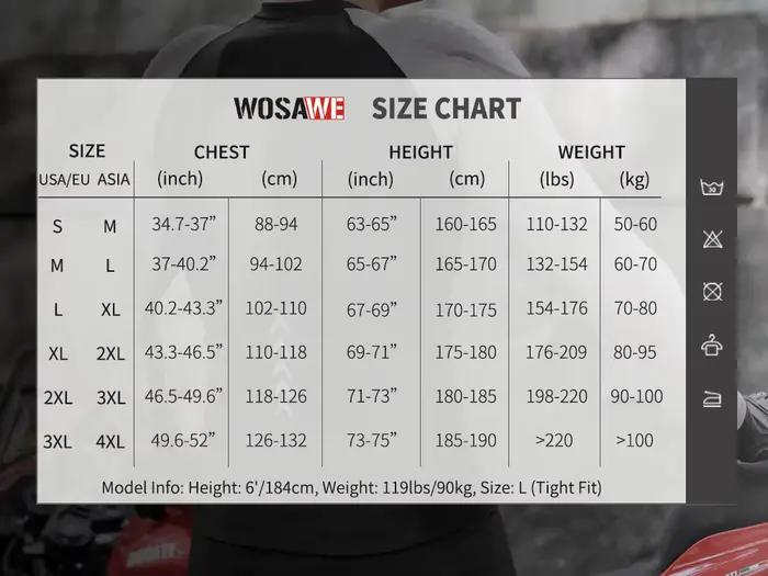 WOSAWE Veste de moto d'été respirante en maille, coupe ajustée et élastique, séchage rapide, confort optimal