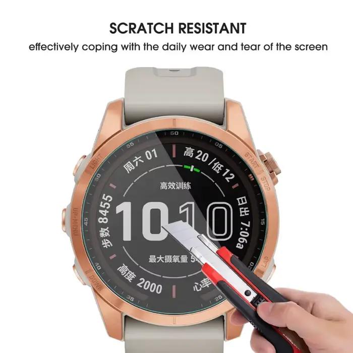 Verre trempé pour Garmin Fenix 7S 7X 6S 6X Pro saphir 5S HD protecteurs d'écran Film anti-rayures pour accessoire Fenix5 6 7