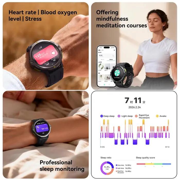Montre connectée Dido AI Fit Pro avec GPS intégré