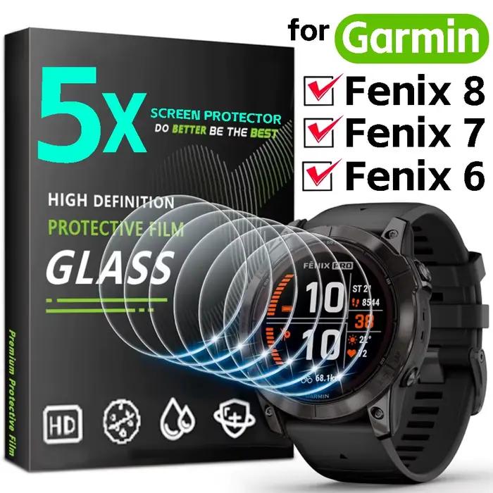 1 à 5 pièces de protections d'écran pour Garmin Fenix ​​8 7 6 X S Pro