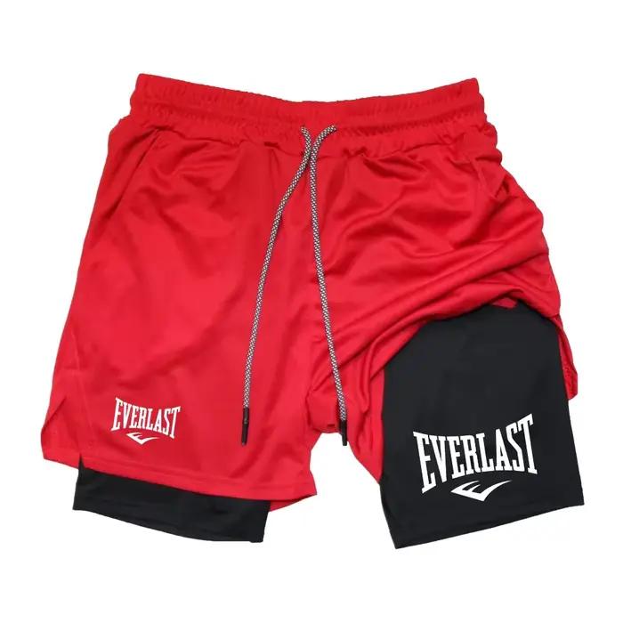 Shorts de course pour hommes 2 en 1