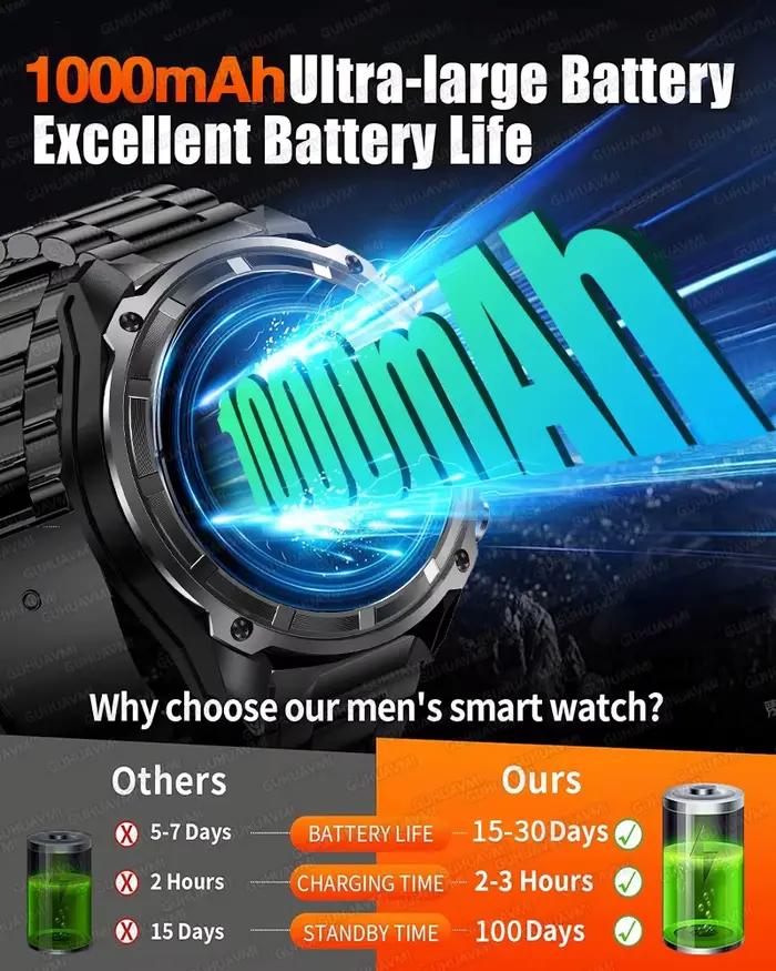 Montre connectée GPS pour hommes
