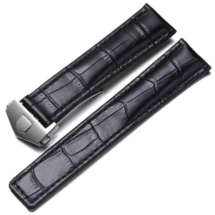 Bracelet de montre en cuir véritable