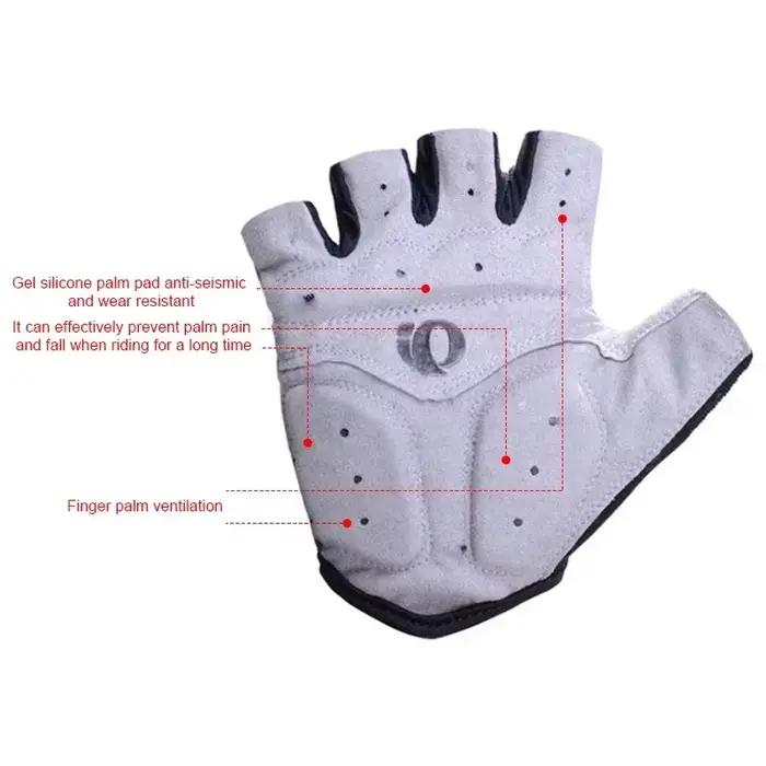 Gants de cyclisme demi-doigt Gel anti-dérapant Anti-transpiration gants de vélo de route pour hommes gants de VTT demi-doigt Gel gants de cyclisme occasionnels de course et randonnée