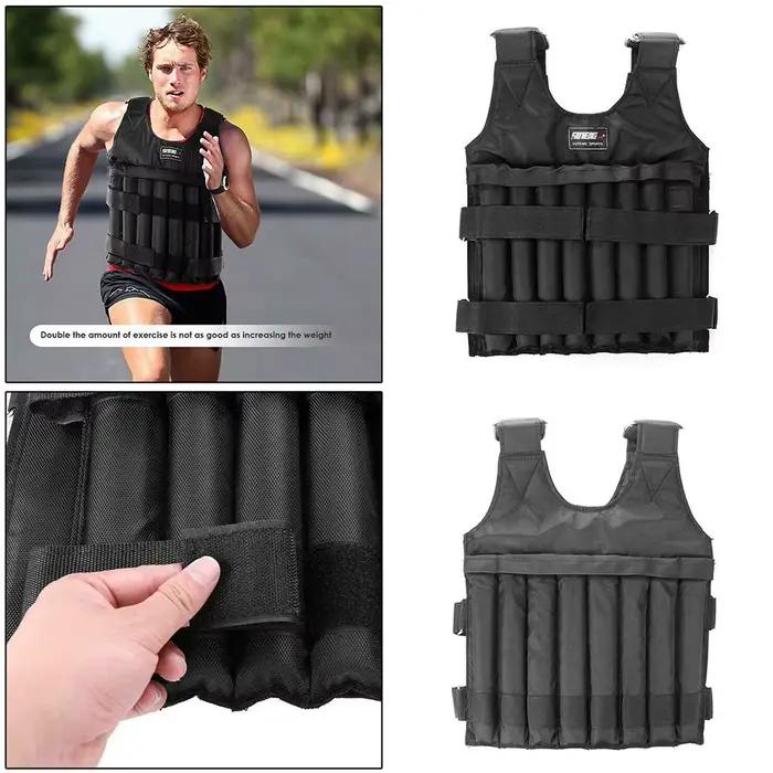 Gilet lesté avec charge réglable de 20 à 50 kg