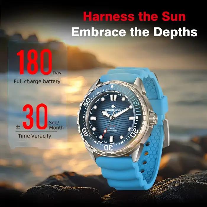 NORTH EDGE 2026 Nouvelle montre de plongée solaire TRITON pour hommes