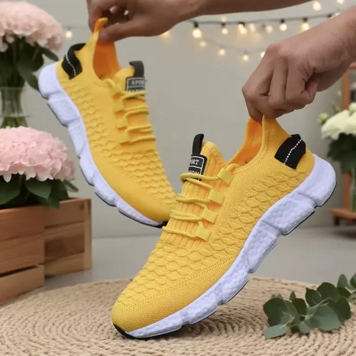 Women Running Shoes 2025 New Fashion Lightweight Sneakers for Women Soft Sole Breathable Cushioning Tennis Sports Shoes Female