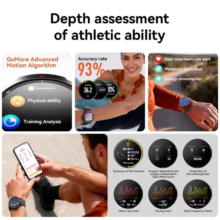 Montre connectée Dido AI Fit Pro avec GPS intégré