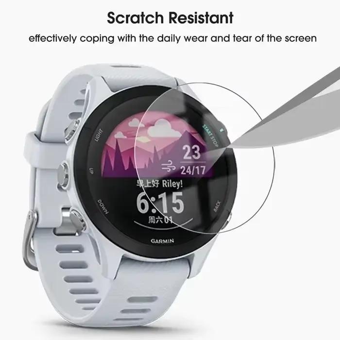 Verre trempé protecteur pour Garmin Forerunner 165 965 945 935 220 225 230 235 255s 735XT 620 630 en verre trempé haute définition résistant aux rayures et aux taches de doigts