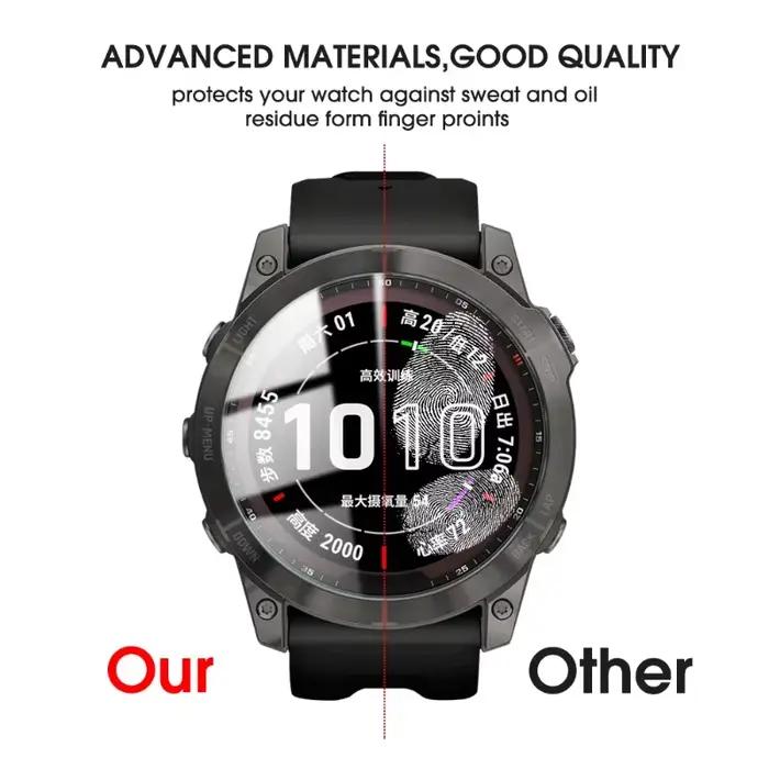 Verre trempé pour Garmin Fenix 7S 7X 6S 6X Pro saphir 5S HD protecteurs d'écran Film anti-rayures pour accessoire Fenix5 6 7