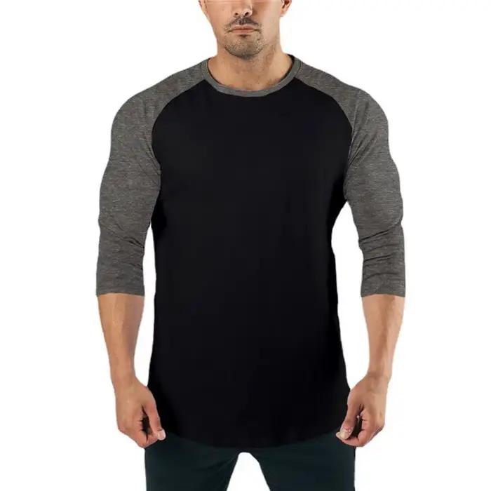 Chemise de sport à manches trois quarts pour hommes
