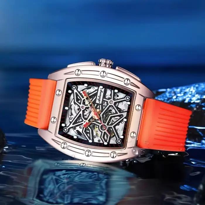 Montre mécanique de luxe AILANG en or rose