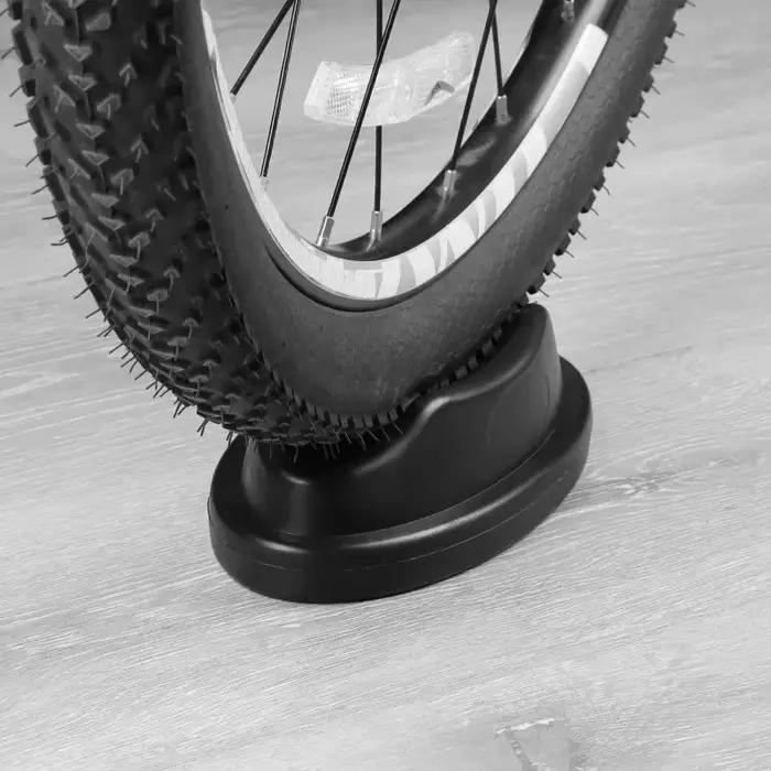 Entraîneur de Vélo Stable Support de Stationnement Noir Pour Roues Avant 23cm Occasions Spéciales Fitness Maison