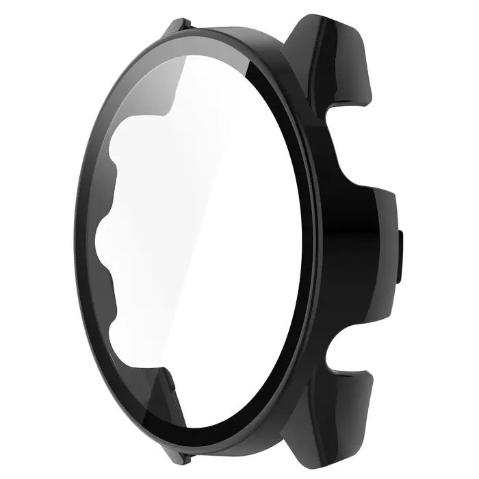 Étui rigide protecteur d'écran en verre trempé housse de protection pour Garmin Forerunner 165 / 165 Music