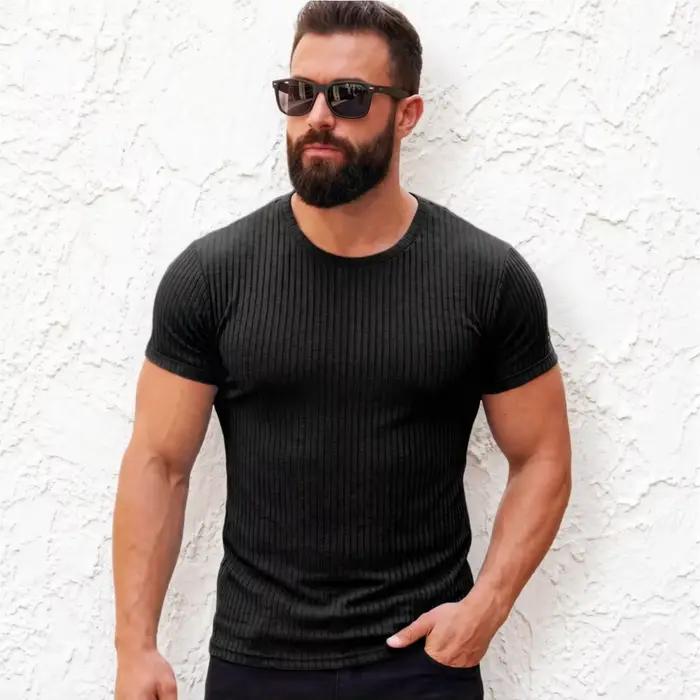 T-shirt de course à manches courtes pour hommes