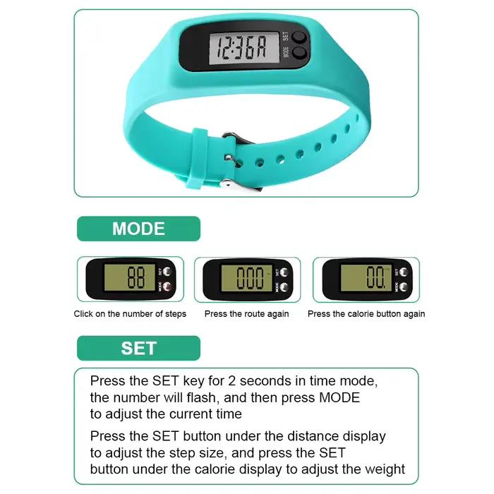 Bracelet podomètre LED