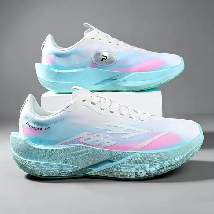 Chaussures de course pour hommes, semelle en carbone, marathon, sport, respirantes, légères, confortables pour femmes, baskets athlétiques Chunta6.0