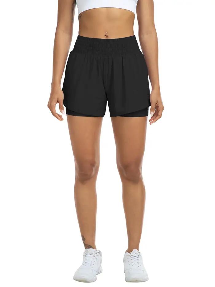 Shorts de sport taille haute pour femmes