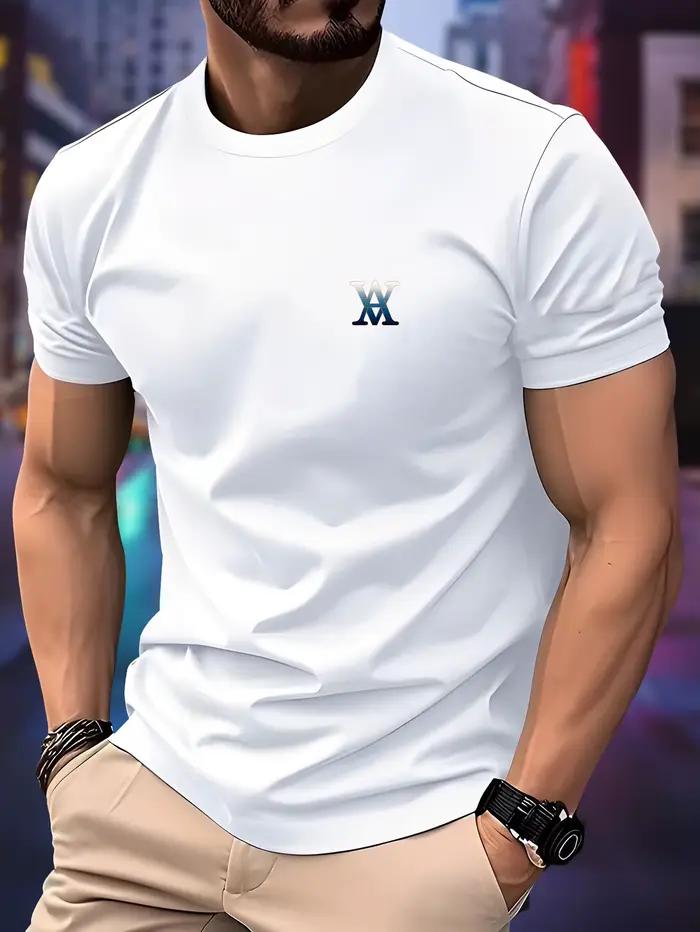 T-shirt de course à col rond pour hommes